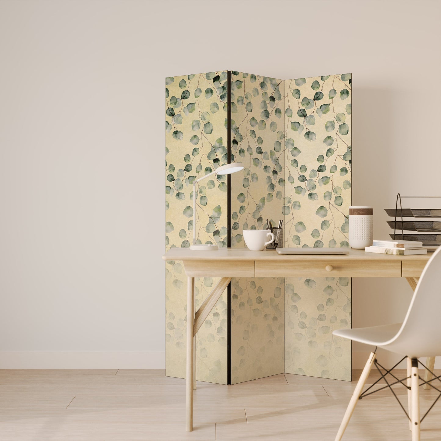Dekorativ rumsavdelare HIDDEN GARDEN TESSERACT med 3 paneler