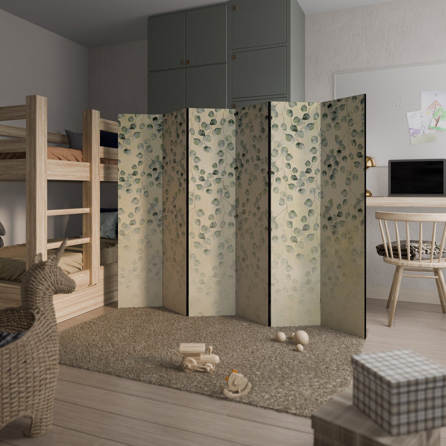 HIDDEN GARDEN TESSERACT Decorative 6-Panel Room Divider