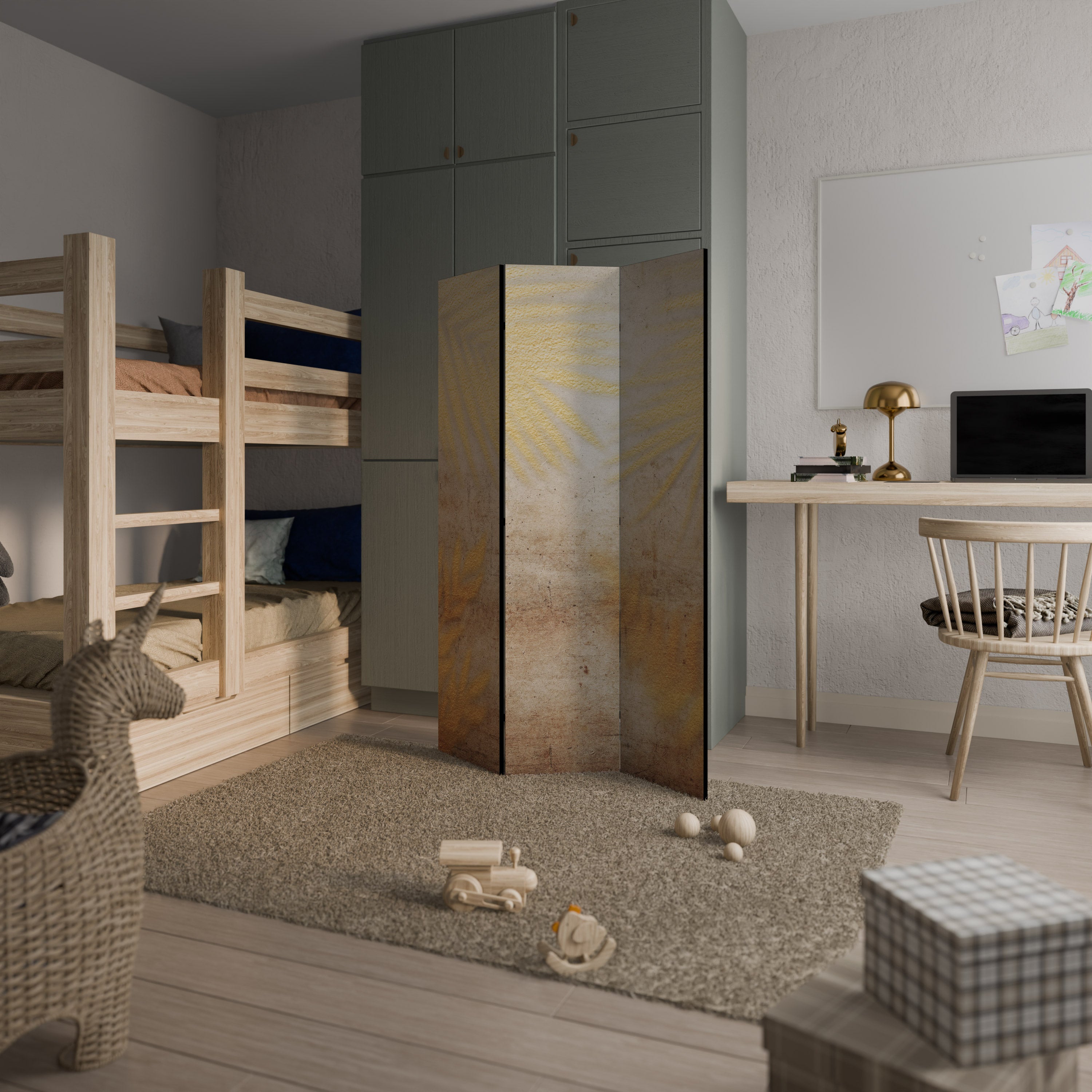 SUNSHADOW DREAMSCAPE Dekorativ rumsavdelare – 3 paneler