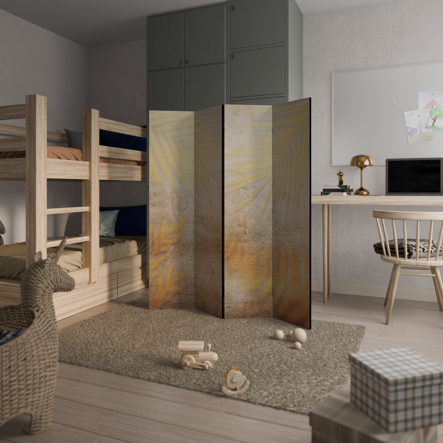 SUNSHADOW DREAMSCAPE Decorative 4-Panel Room Divider