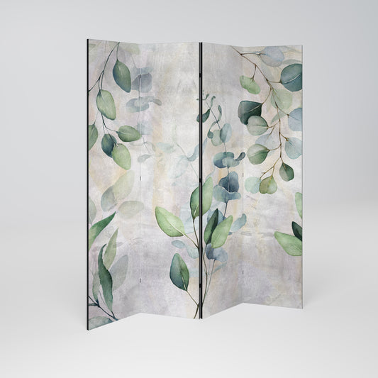 PEACEFUL SPRIGS Decorative 4-Panel Room Divider