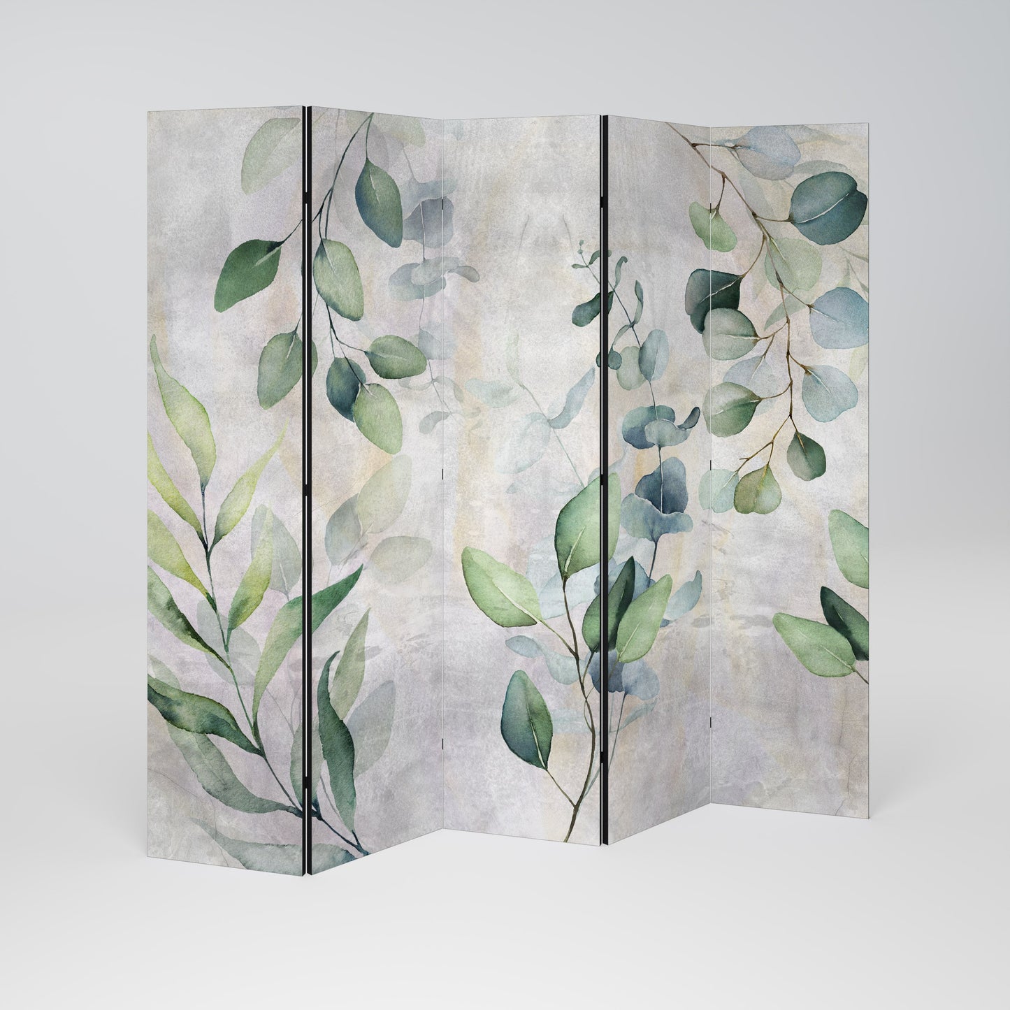 PEACEFUL SPRIGS Decorative 5-Panel Room Divider