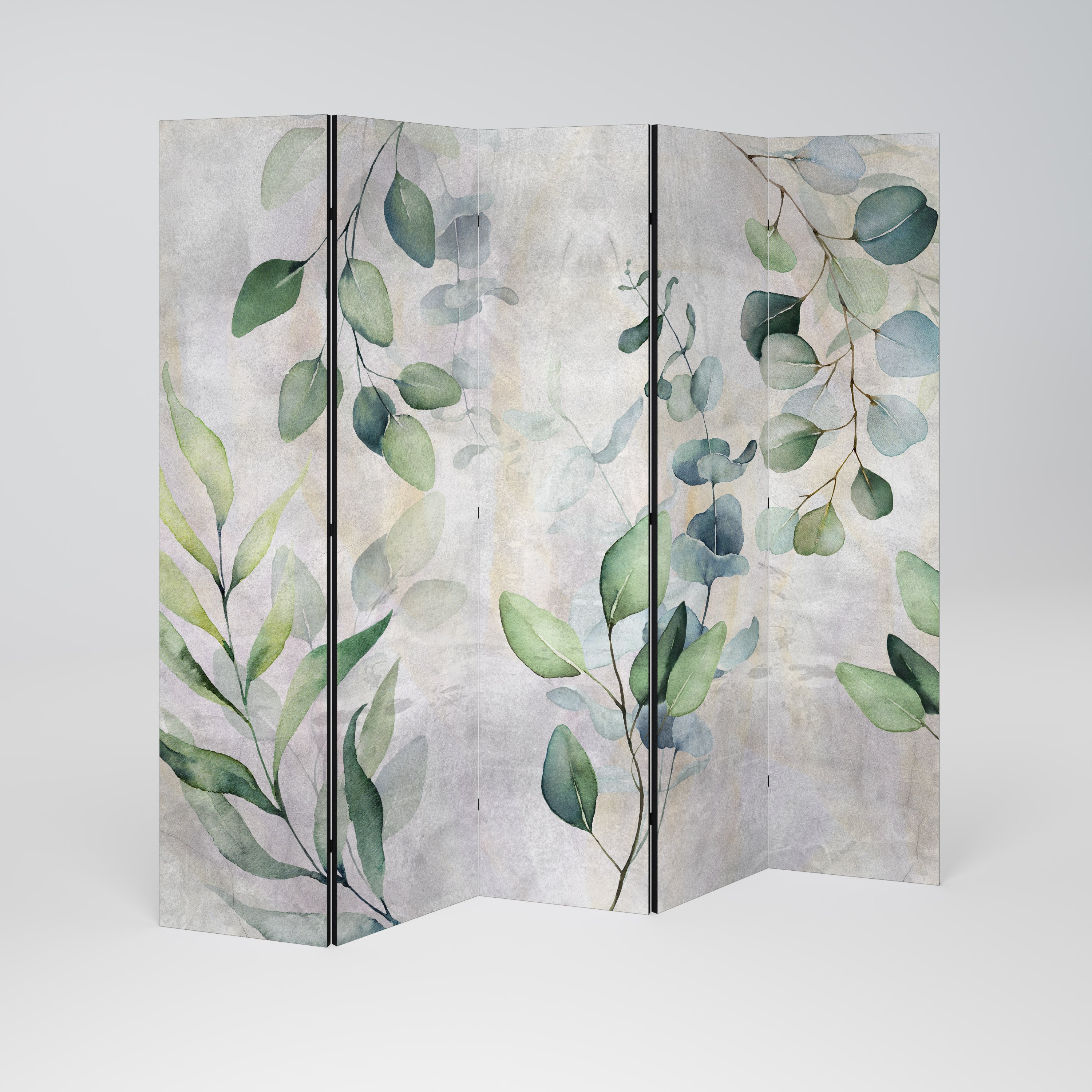 PEACEFUL SPRIGS Dekorativ rumsavdelare – 5 paneler
