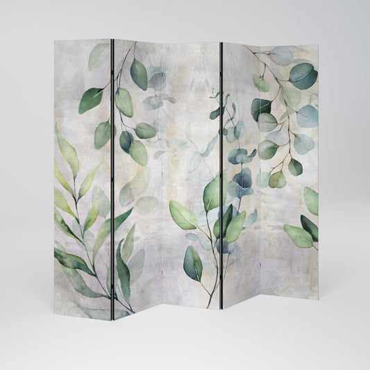 PEACEFUL SPRIGS Dekorativ rumsavdelare – 5 paneler