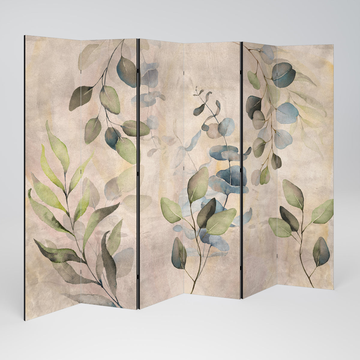 SOFT EARTHEN EMBRACE 6-Panel Room Divider