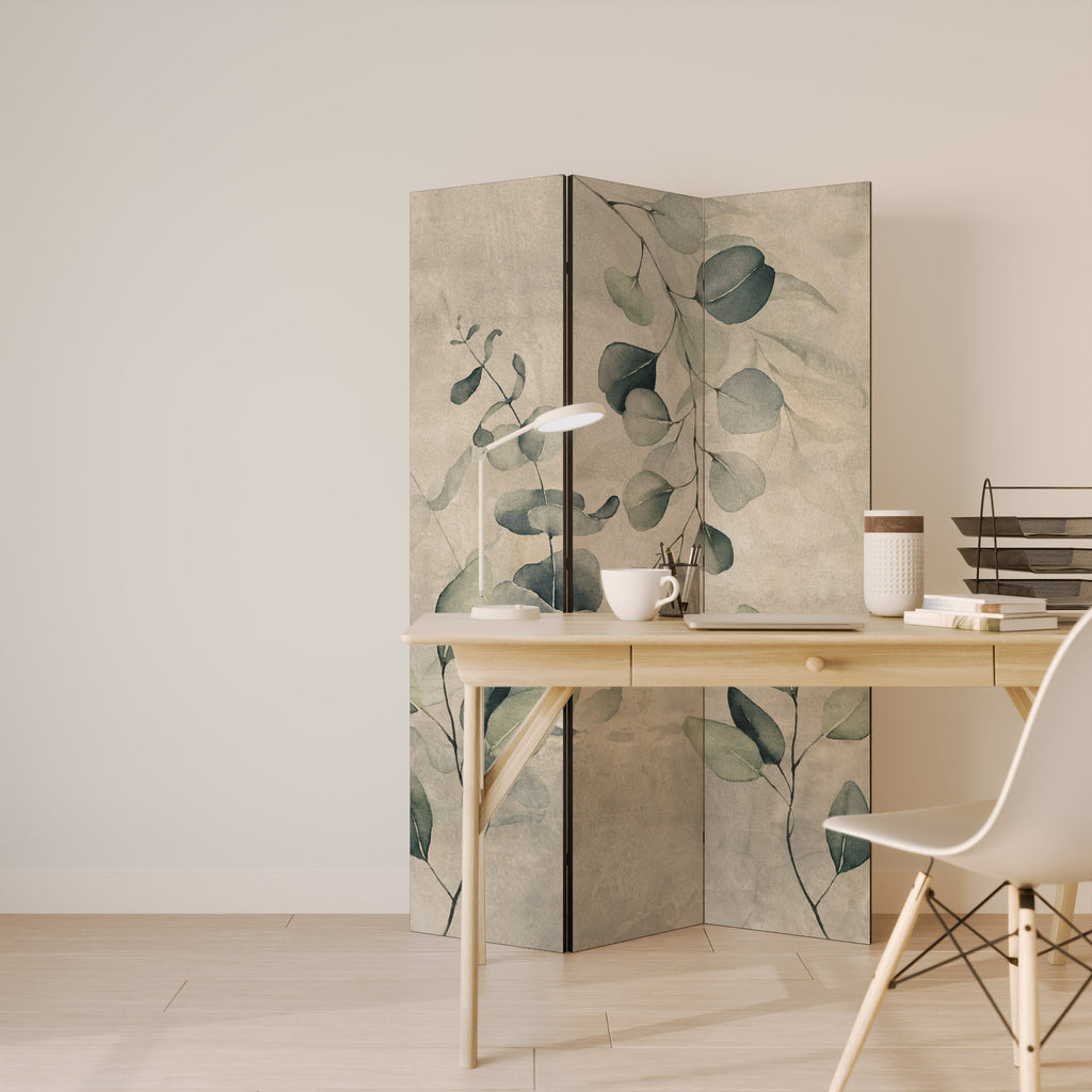 JORDNÄR ELEGANS Dekorativ rumsavdelare med 3 paneler