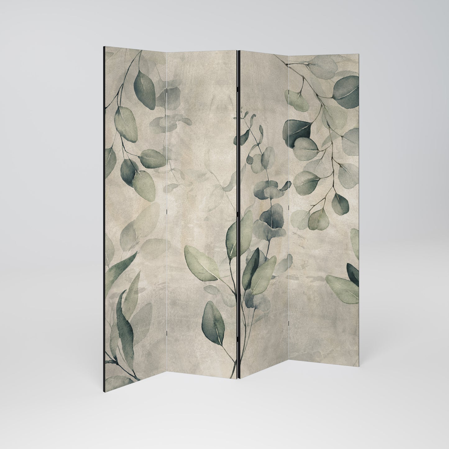EARTHY TONED ELEGANCE Rumsavdelare 4 paneler