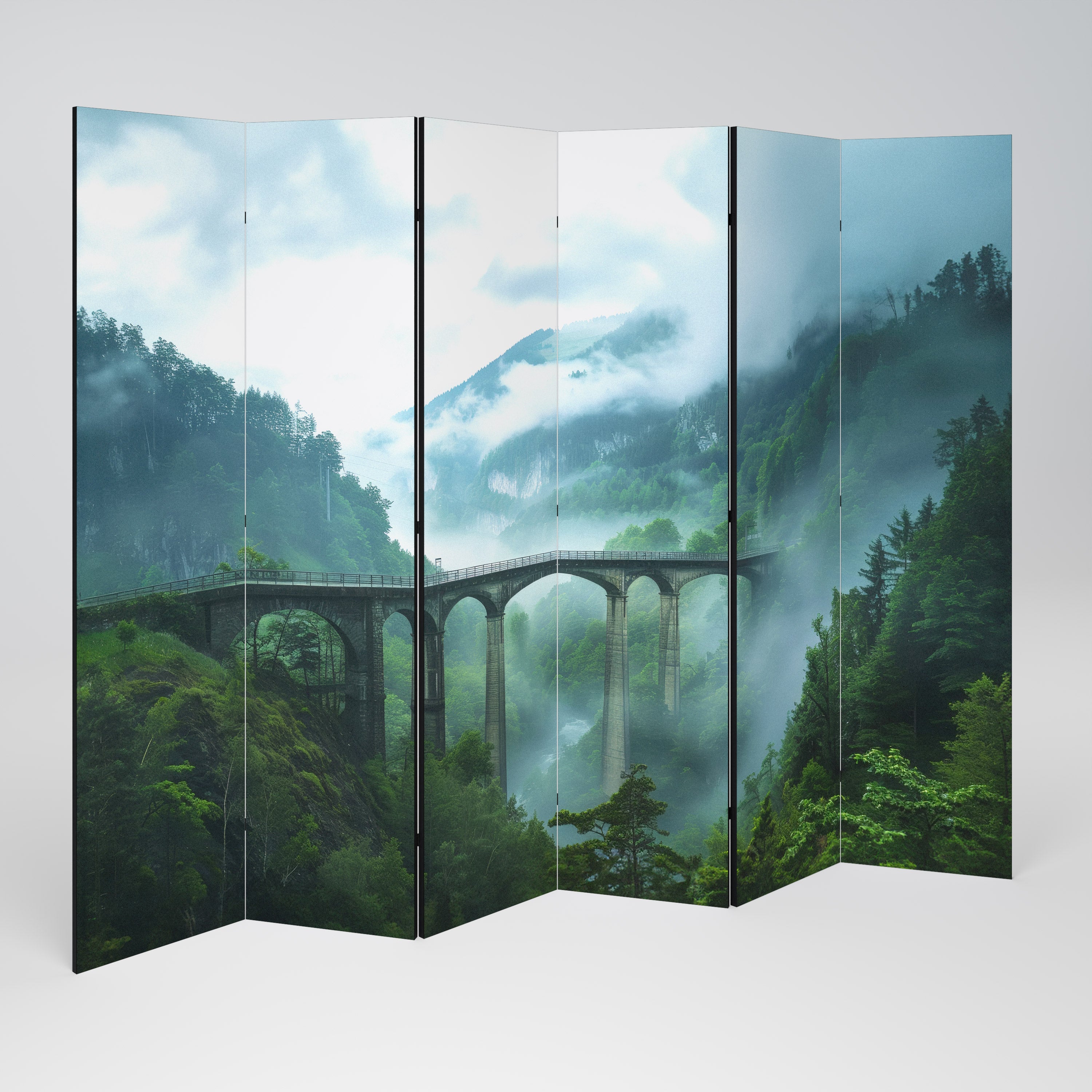 MISTY MOUNTAIN BRIDGES Rumsavdelare 6 paneler