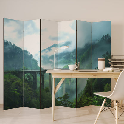 MISTY MOUNTAIN BRIDGES Rumsavdelare 6 paneler