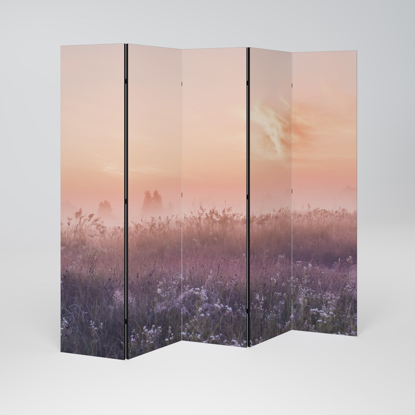 ENCHANTED MORNING VEIL Dekorativ rumsavdelare – 5 paneler