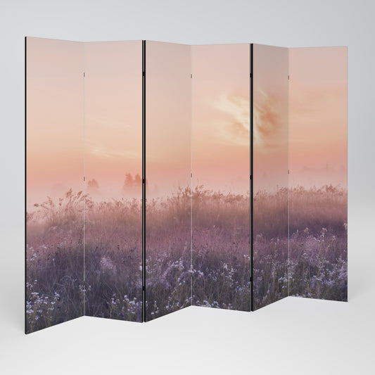 ENCHANTED MORNING VEIL Decorative 6-Panel Room Divider