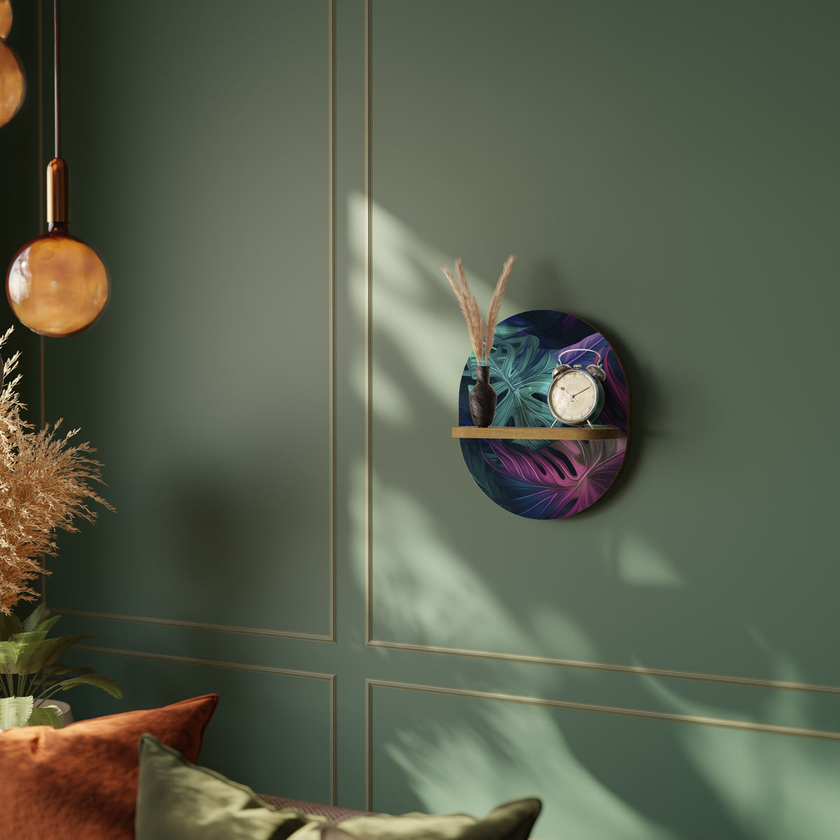 PSYCHODELIC MONSTERA Art Shelf