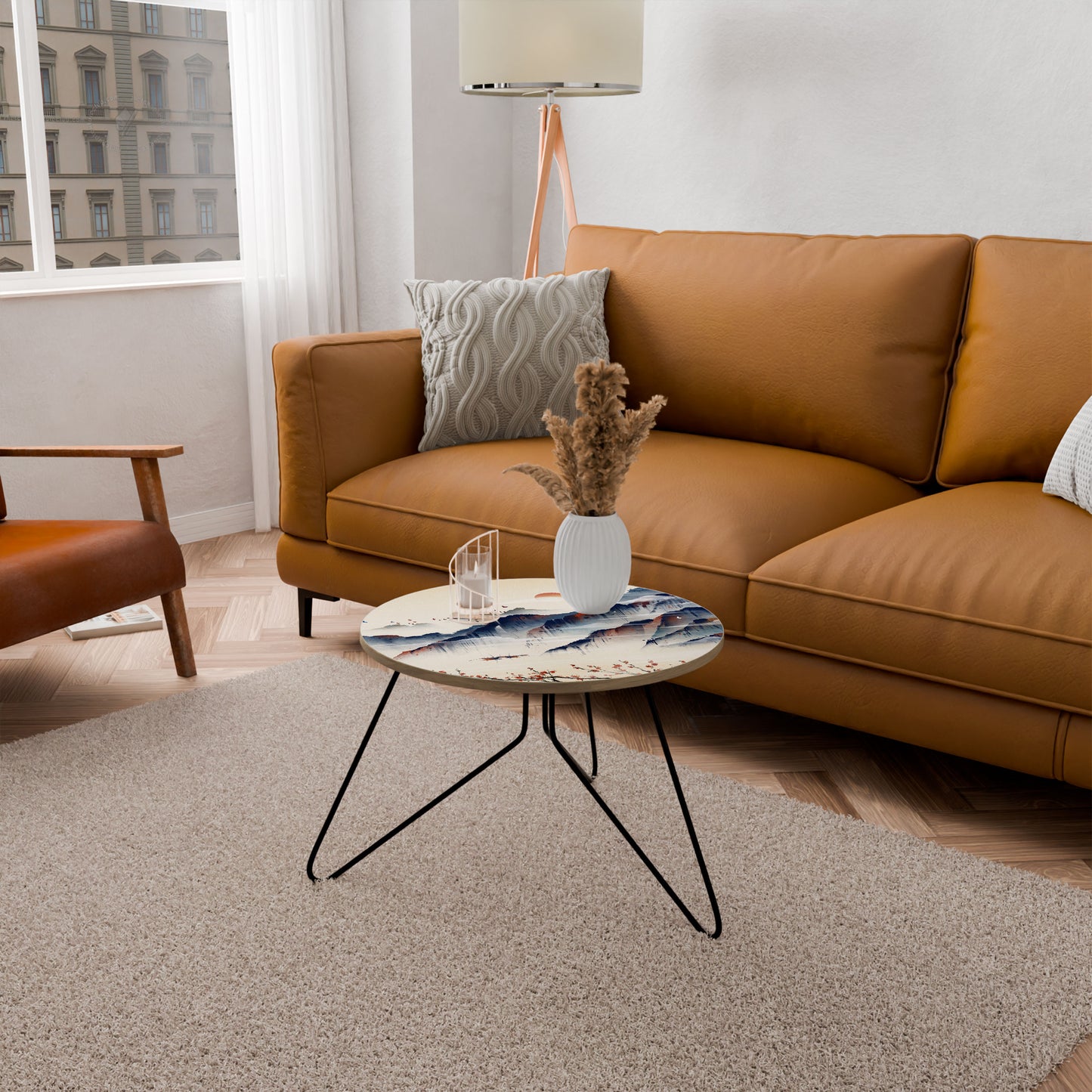 JAPANESE LANDSCAPE Small Coffee Table