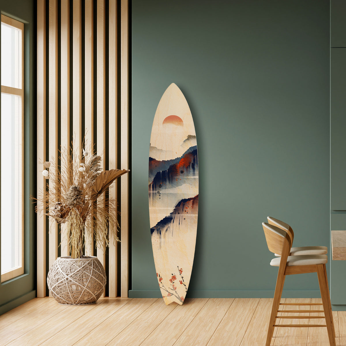 JAPANESE LANDSCAPE Dekorativ Surfbräda
