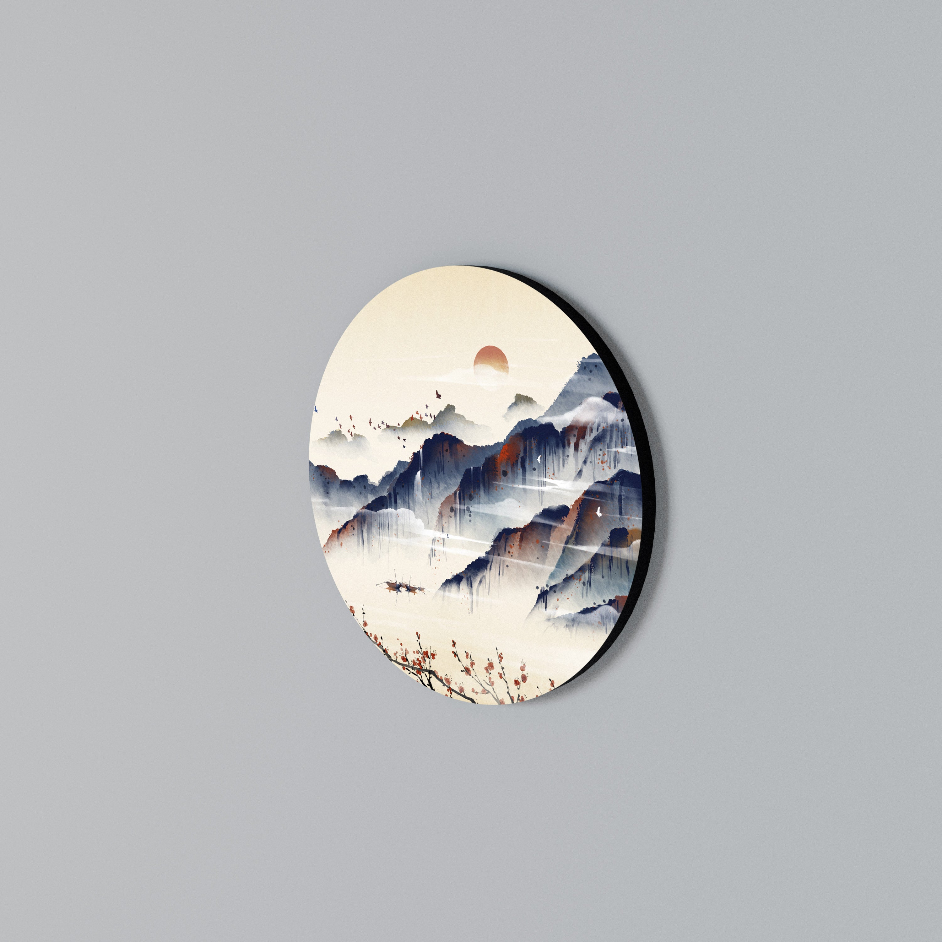 JAPANESE LANDSCAPE Round Wall Art