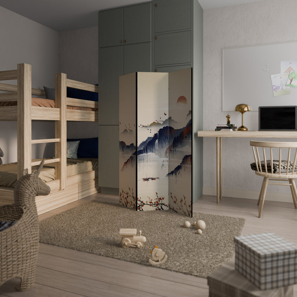 ORIENTAL LANDSCAPE Dekorativ rumsavdelare – 3 paneler