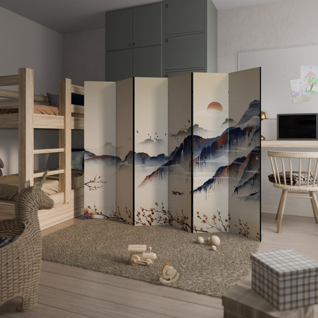 ORIENTAL LANDSCAPE Rumsavdelare 6 paneler
