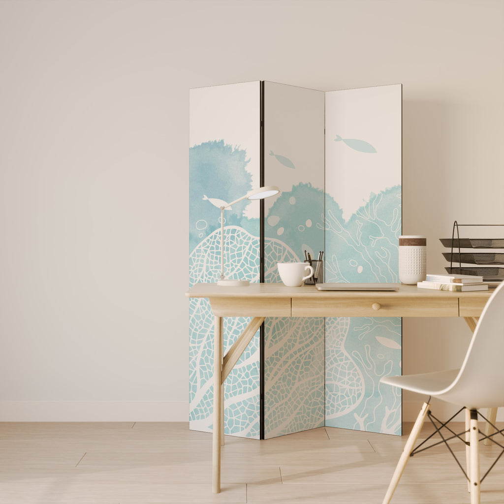 UNDERWATER PLEASURES Dekorativ rumsavdelare – 3 paneler