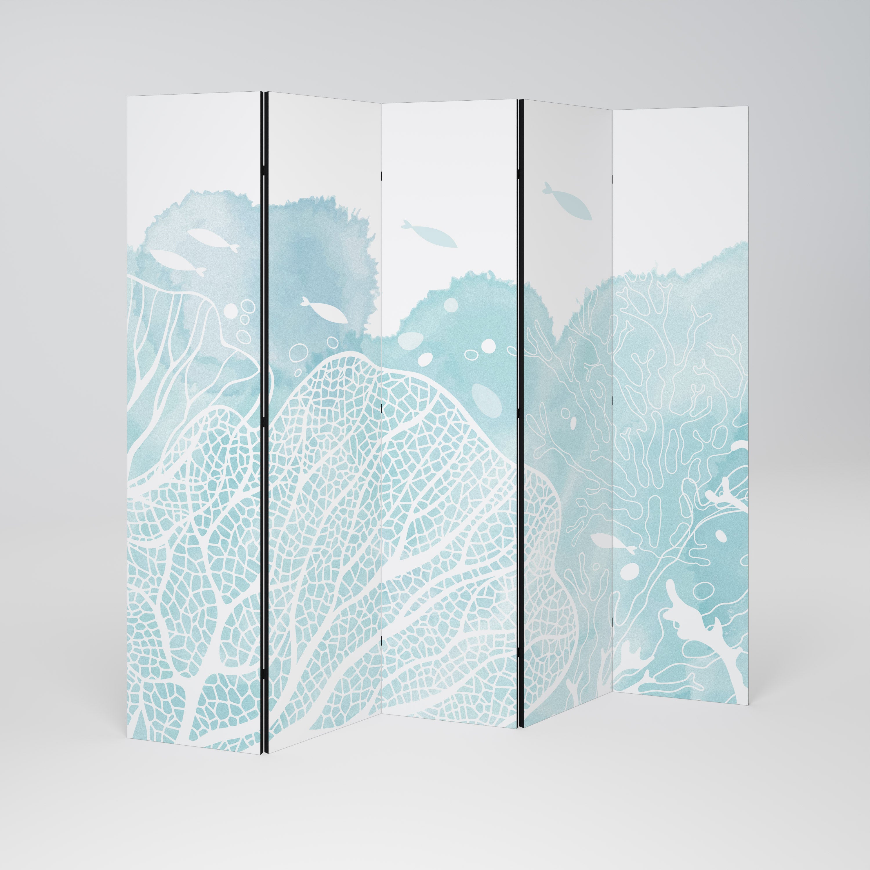 UNDERWATER PLEASURES Dekorativ rumsavdelare – 5 paneler