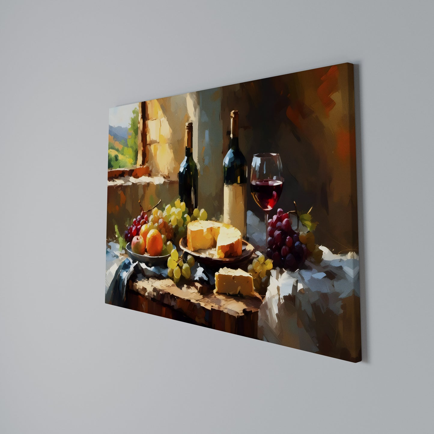 VINTAGE VINEYARD LUXURY Horizontal Canvas Print