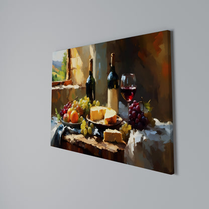 VINTAGE VINEYARD LUXURY Horizontal Canvas Print