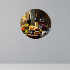 VINTAGE VINEYARD LUXURY Round Wall Art