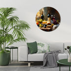 VINTAGE VINEYARD LUXURY Round Wall Art