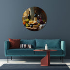 VINTAGE VINEYARD LUXURY Round Wall Art