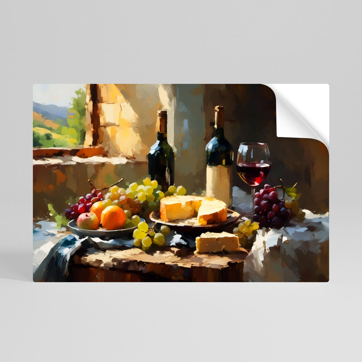 VINTAGE VINEYARD LUXURY Självhäftande Horisontell Poster