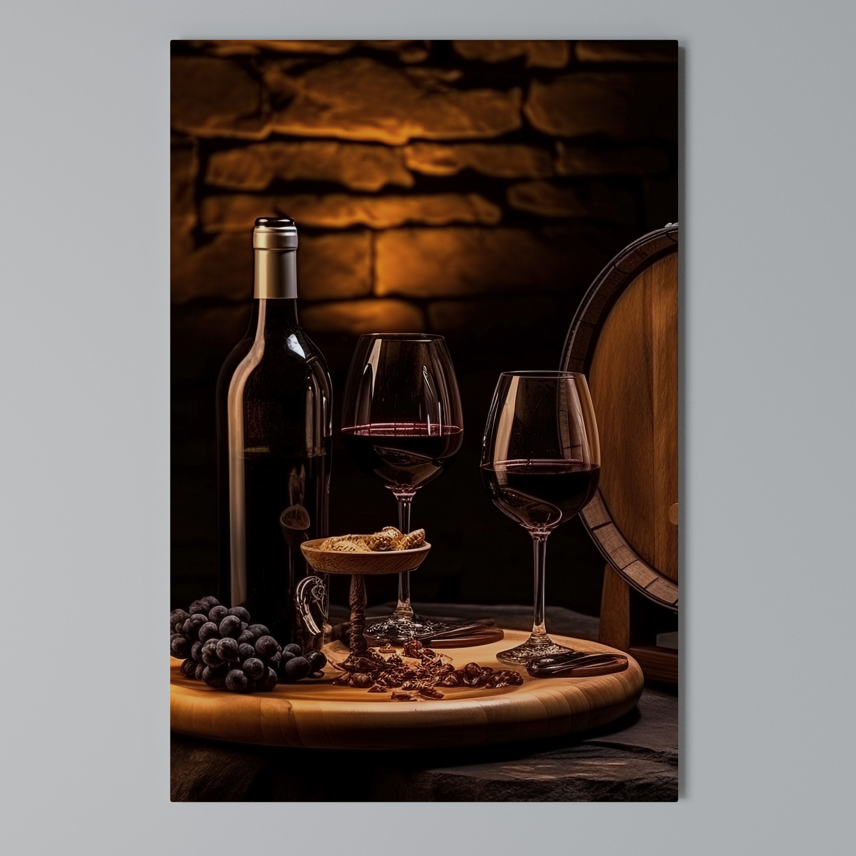 VINTAGE VIGNETTE Vertical Canvas Print