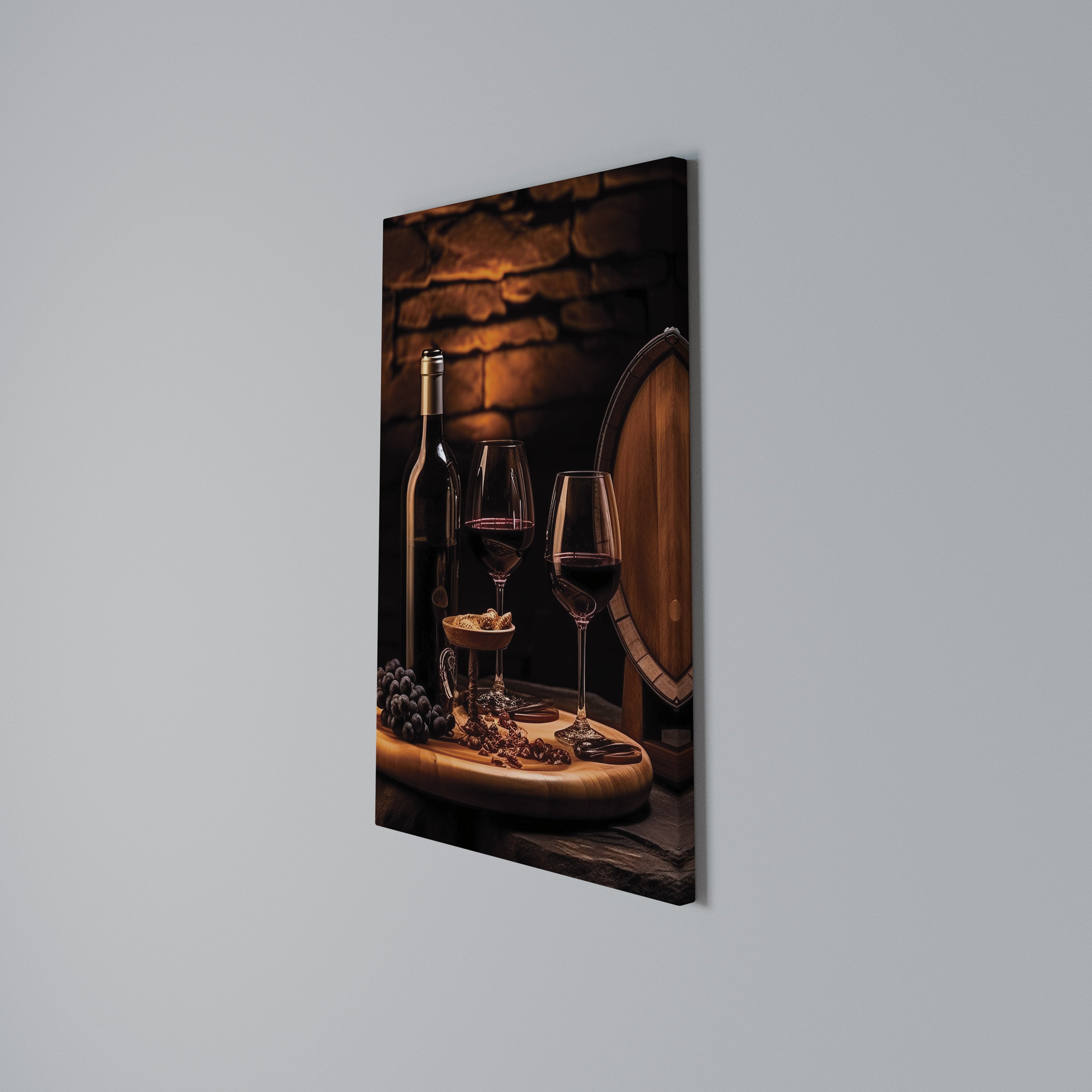 VINTAGE VIGNETTE Vertical Canvas Print