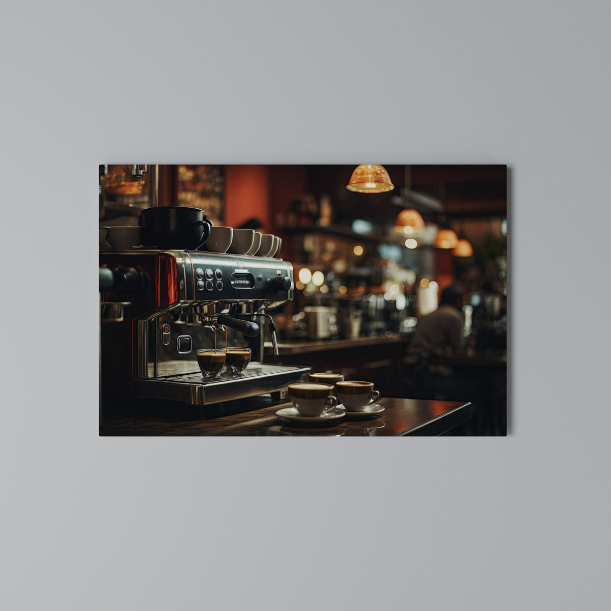 BARISTA’S DREAM MACHINE Horizontal Canvas Print