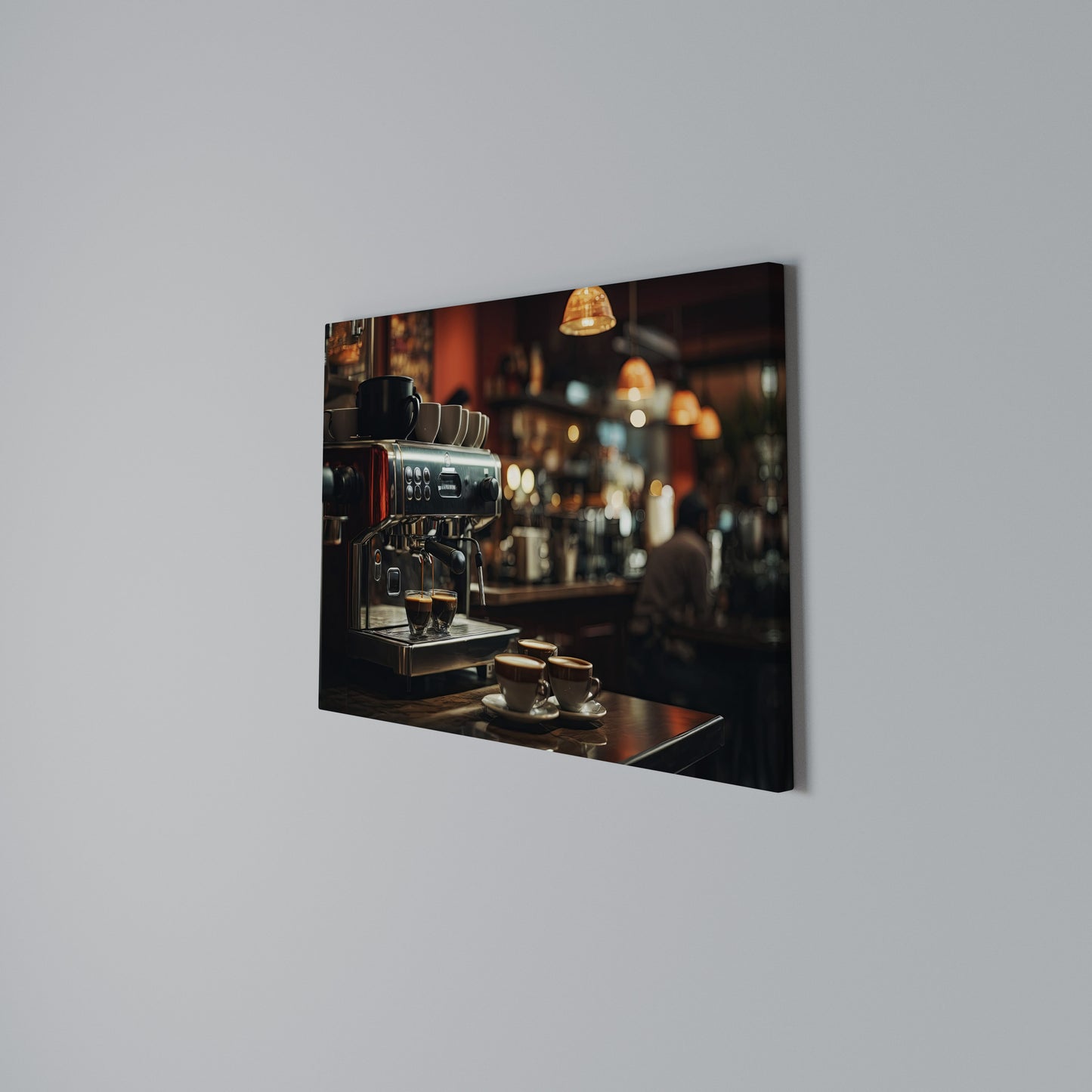 BARISTA’S DREAM MACHINE Horizontal Canvas Print