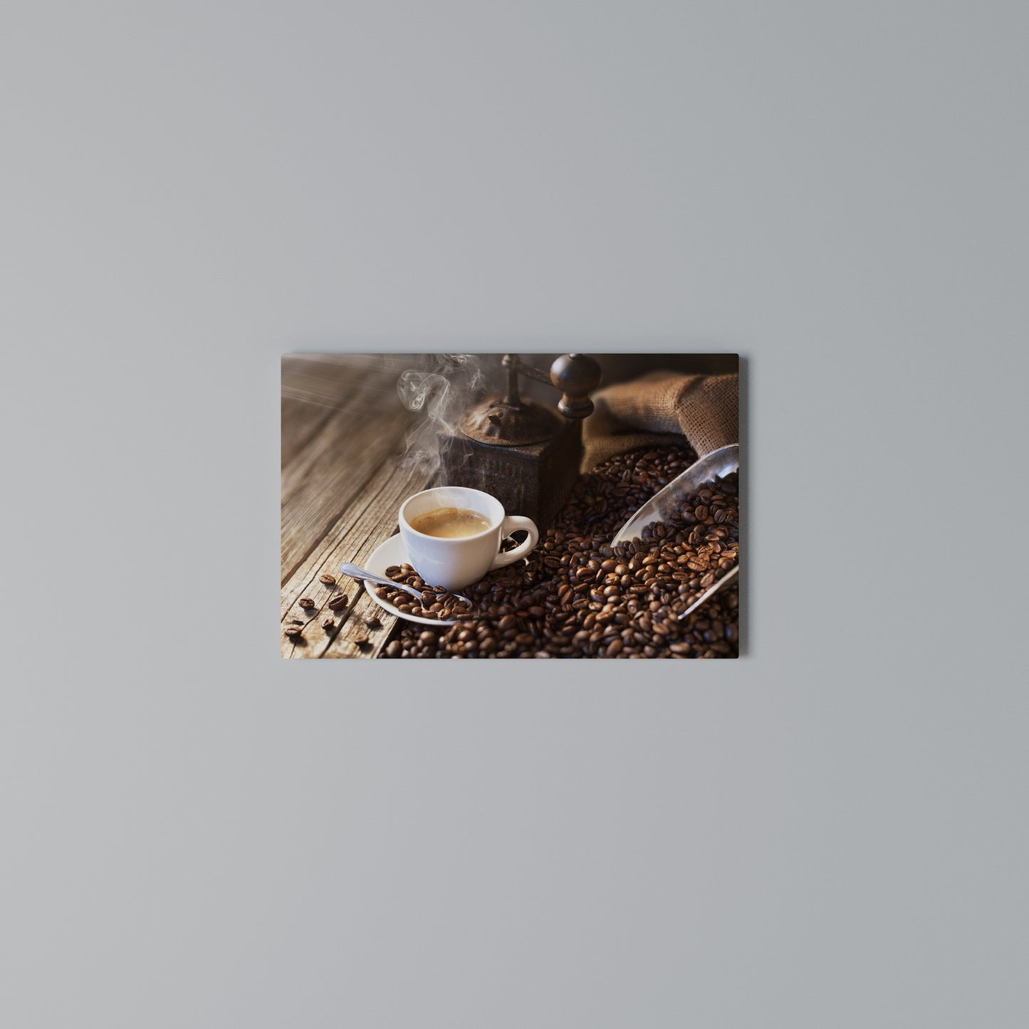 STEAMING BREWED DELIGHT Horizontal Canvas Print