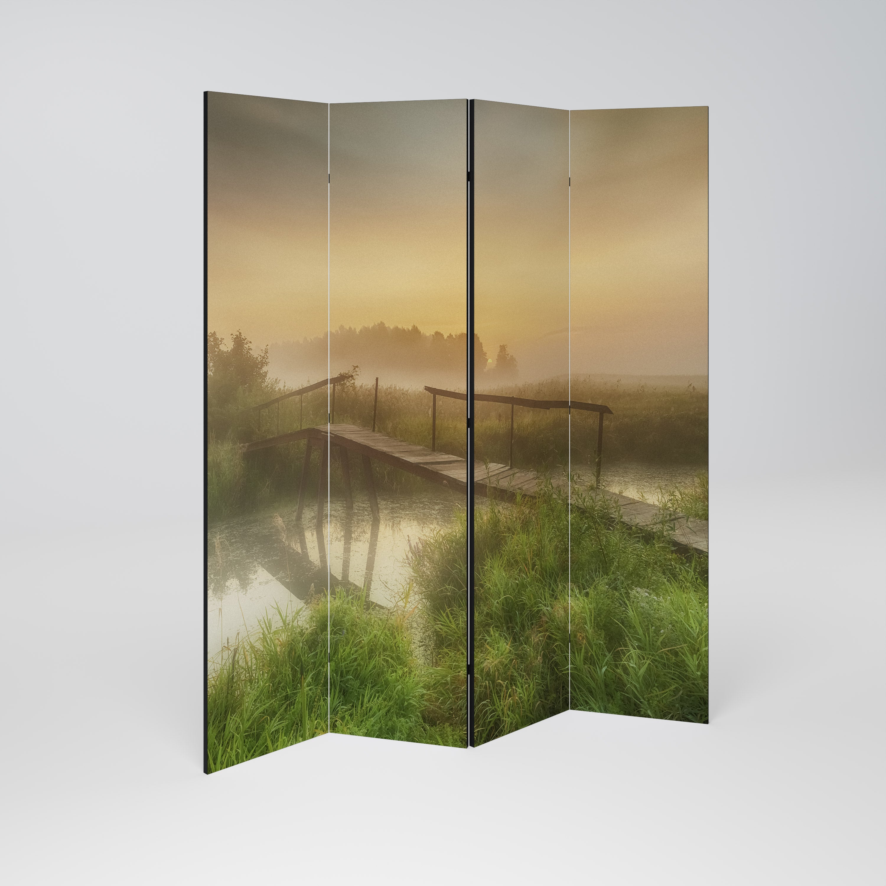 DREAMY HAZE Rumsavdelare 4 paneler