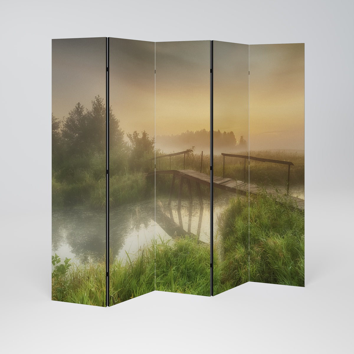 DREAMY HAZE Dekorativ rumsavdelare – 5 paneler