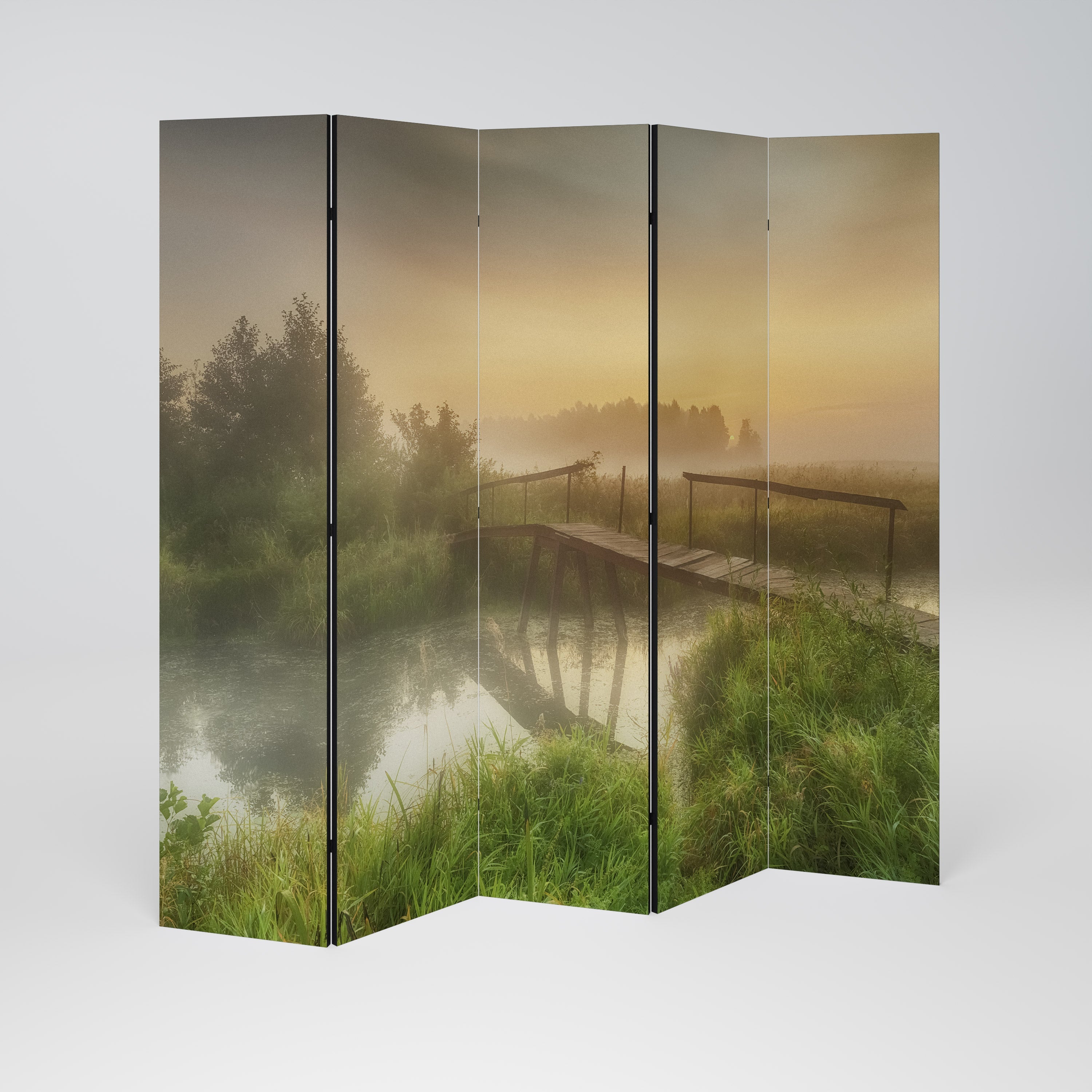 DREAMY HAZE Dekorativ rumsavdelare med 5 paneler