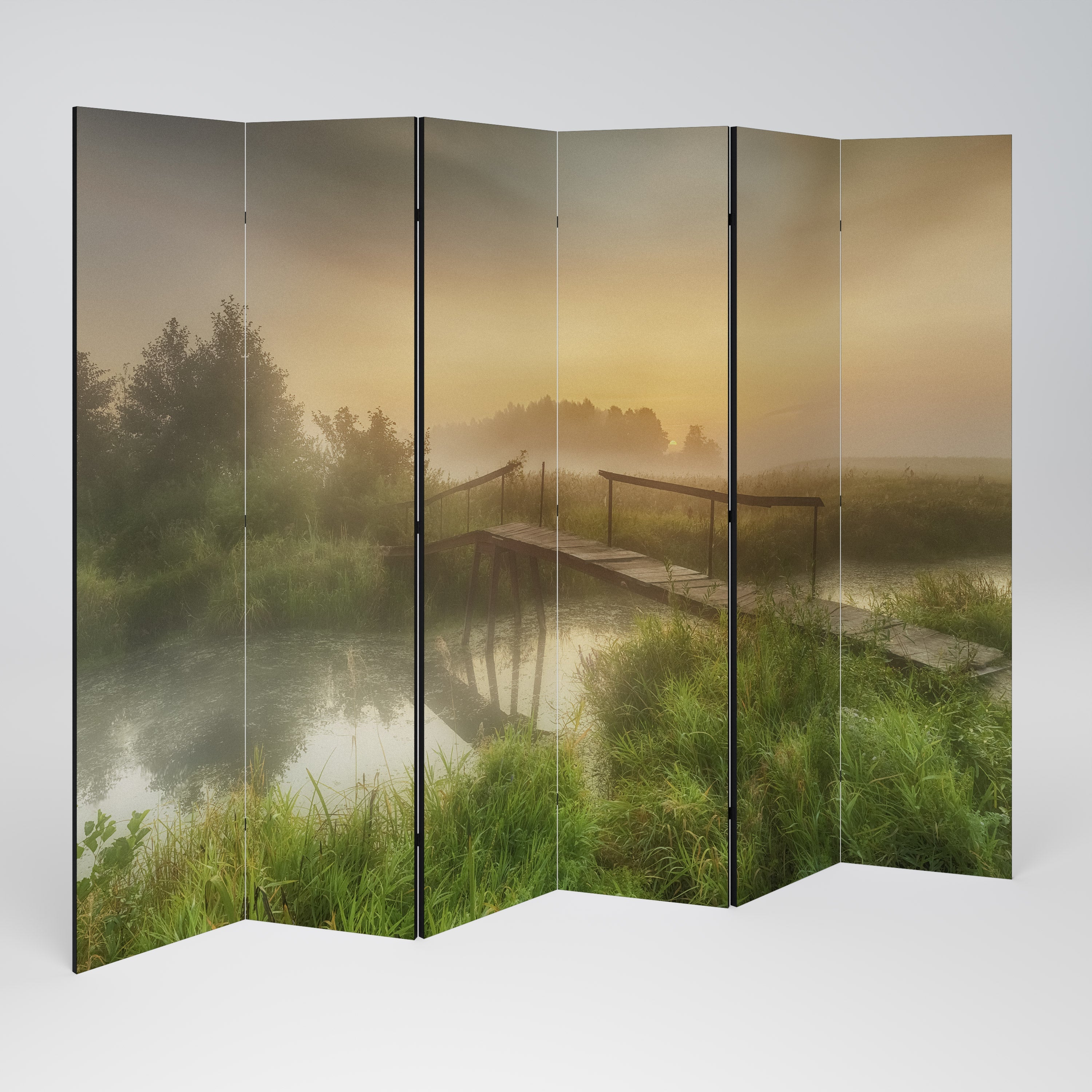 DREAMY HAZE Dekorativ rumsavdelare med 6 paneler