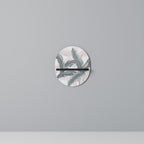 DELIKATE BLISS Oval konsthylla i svart finish