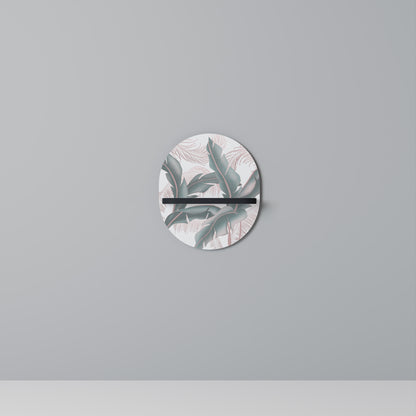 DELIKATE BLISS Oval konsthylla i svart finish