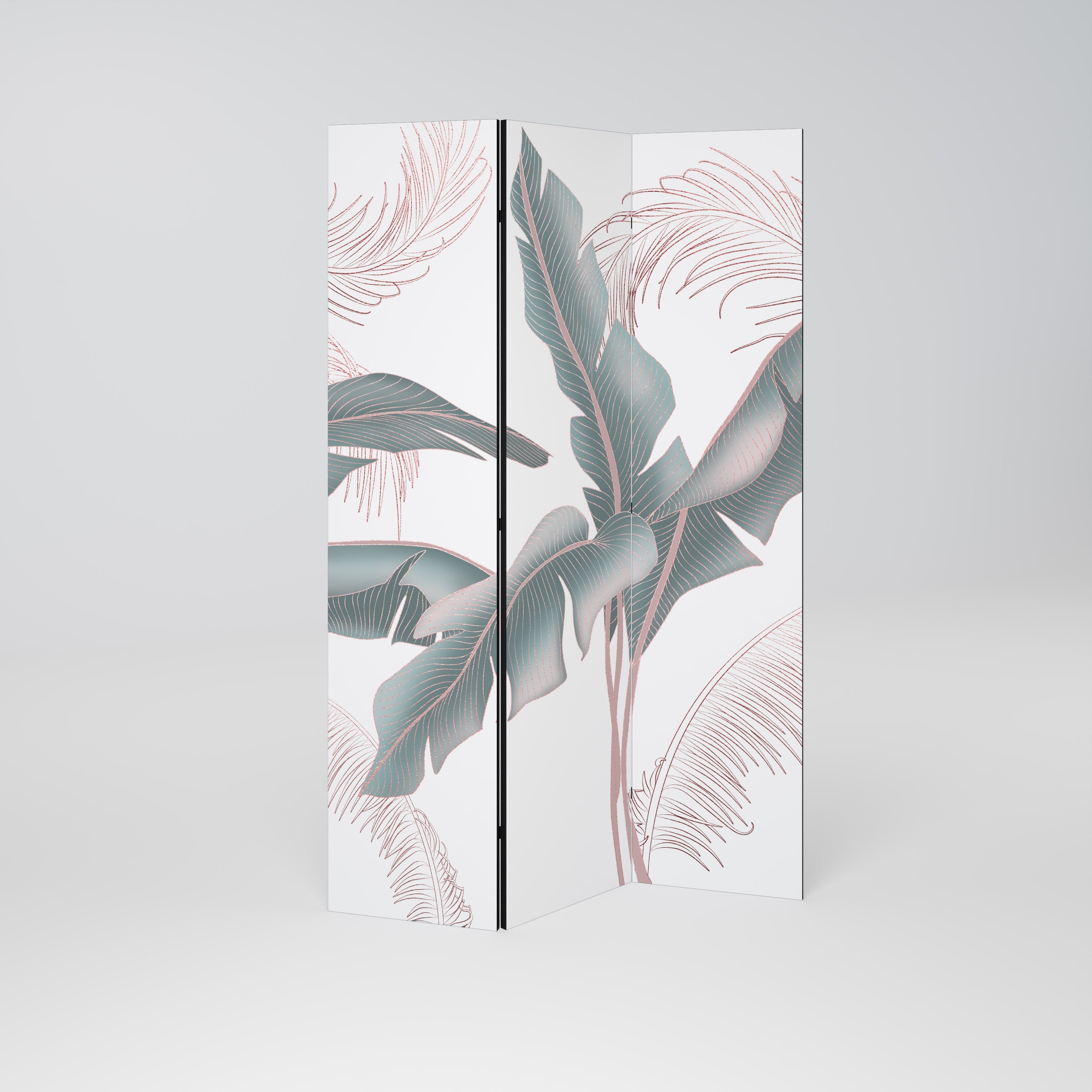 DELICATE BLISS Dekorativ rumsavdelare med 3 paneler