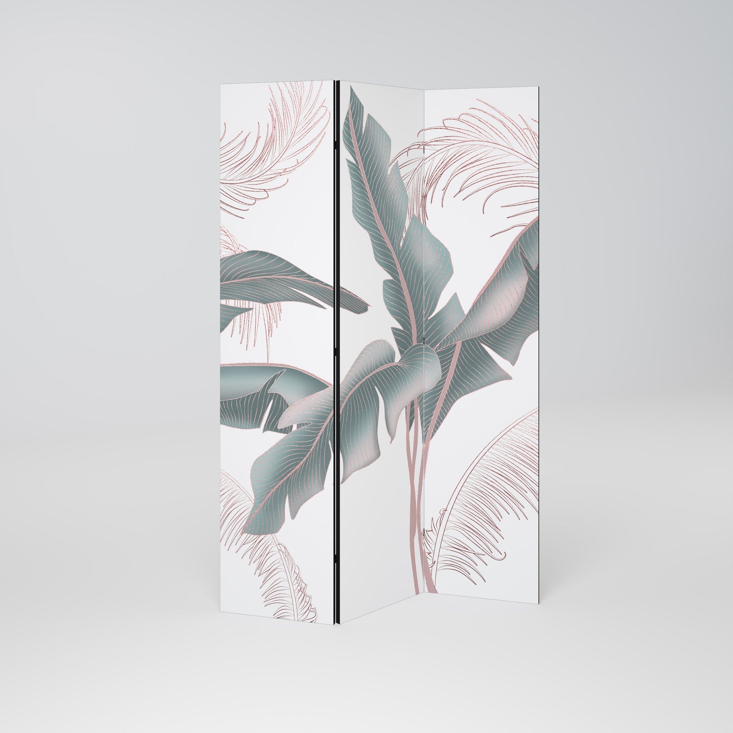 DELICATE BLISS Dekorativ rumsavdelare med 3 paneler
