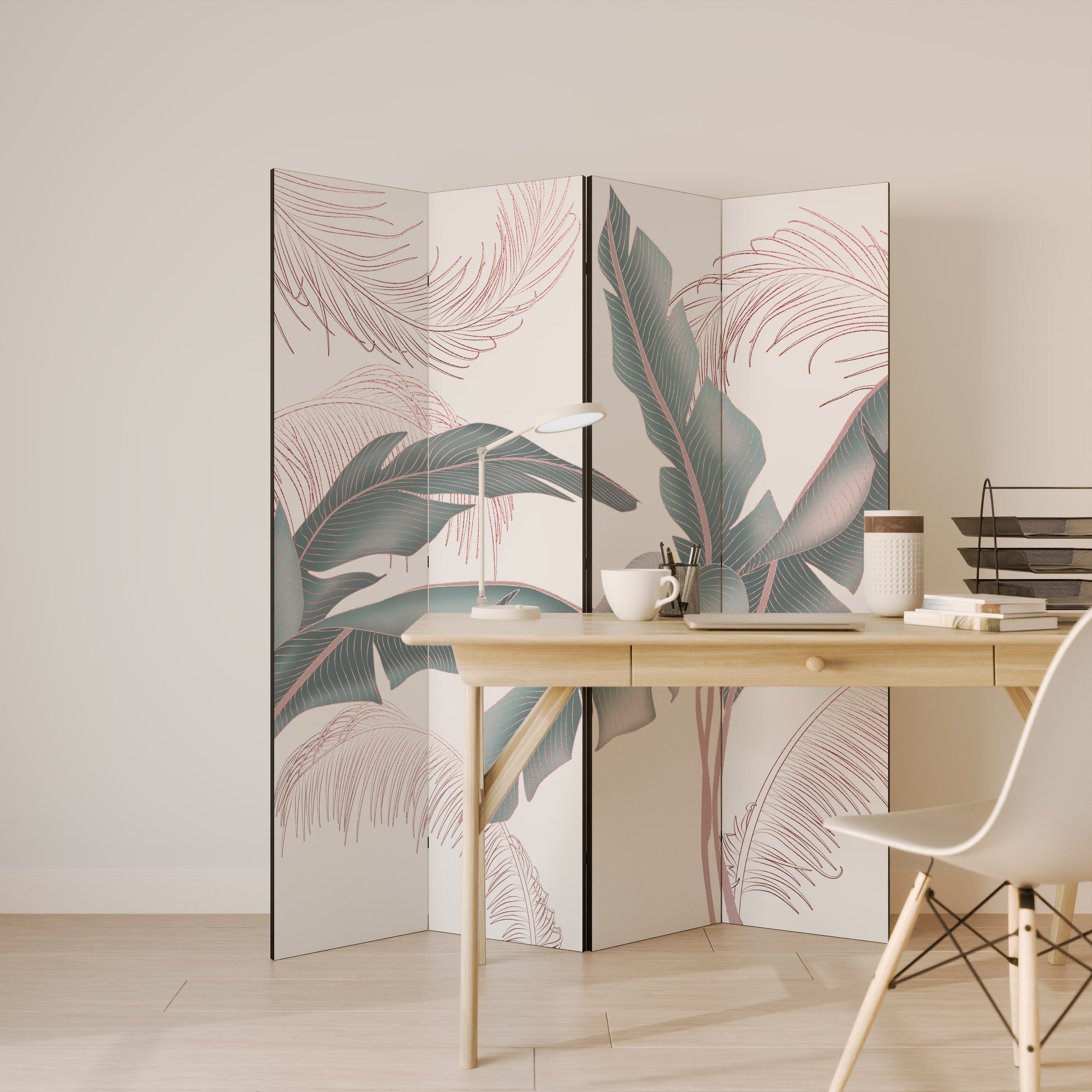 DELICATE BLISS 4-Panel Room Divider