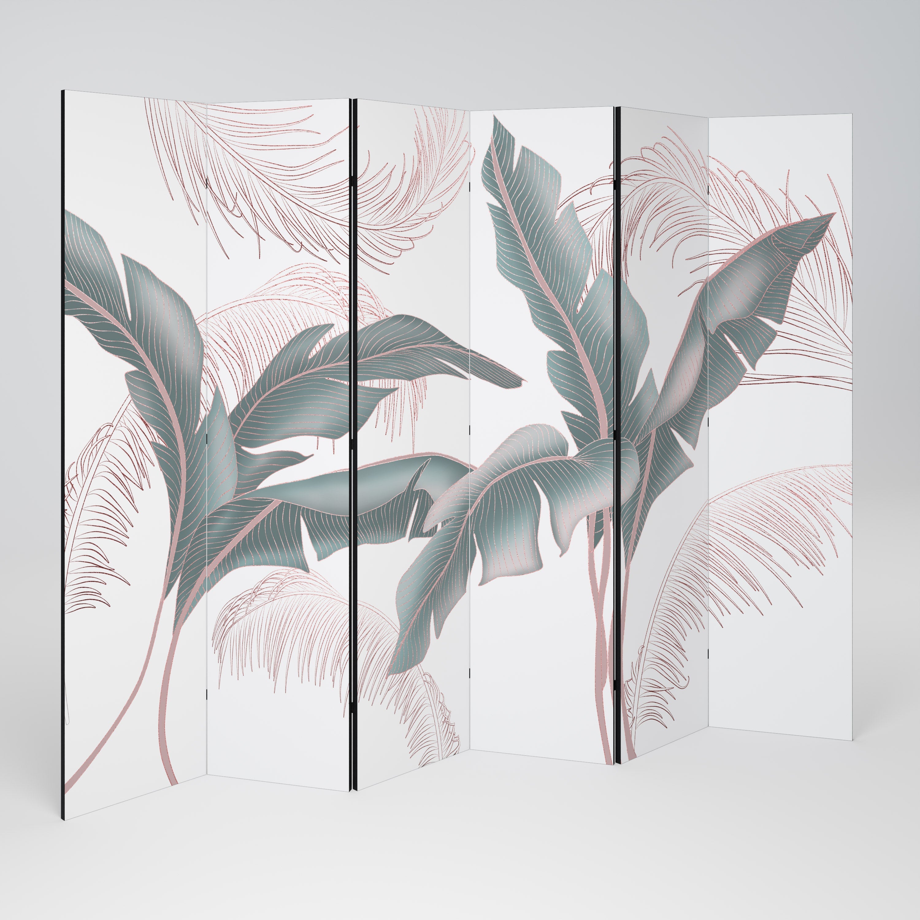 DELICATE BLISS Dekorativ rumsavdelare med 6 paneler