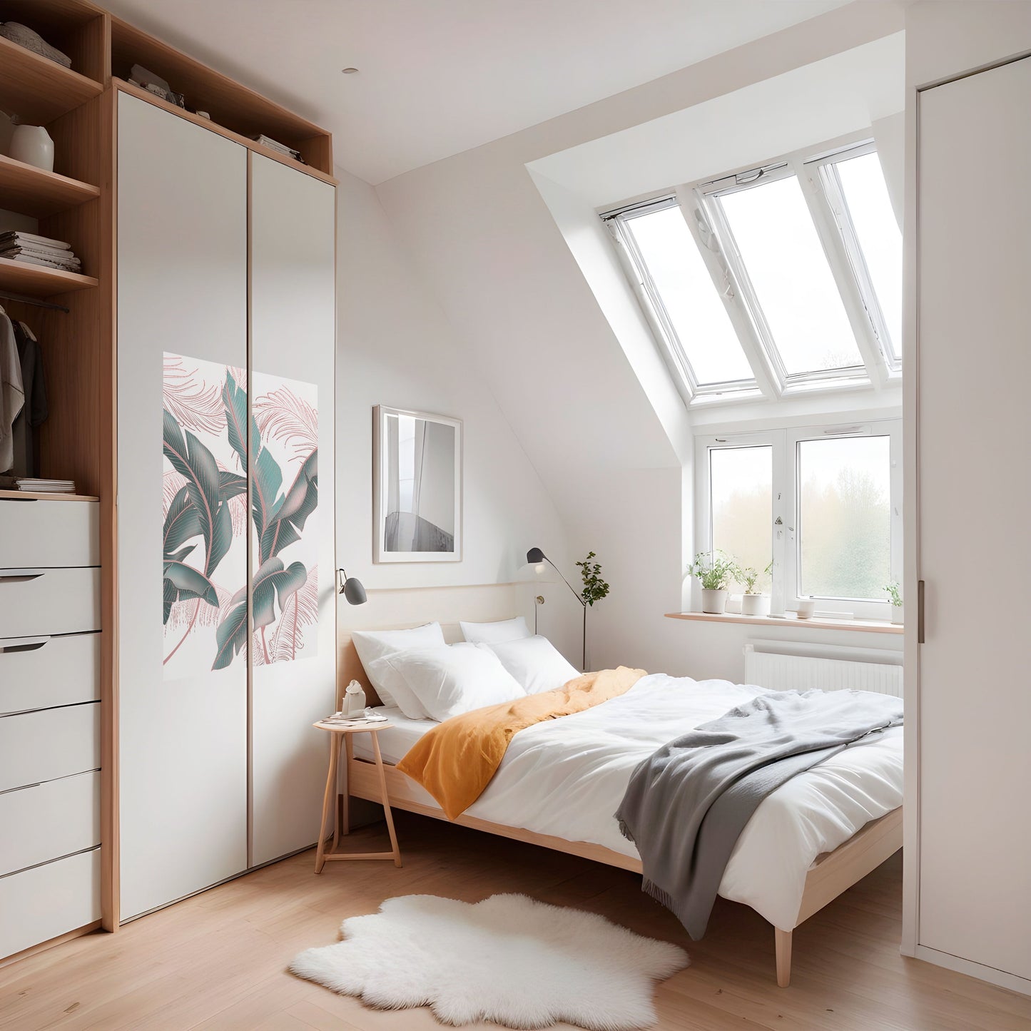 DELICATE BLISS vertikal affisch med självhäftande motiv