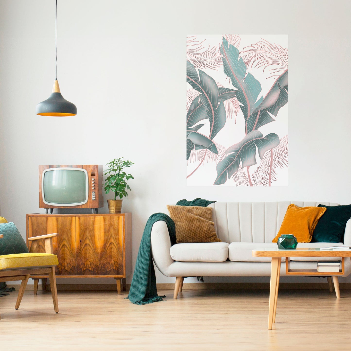 DELICATE BLISS vertikal affisch med självhäftande motiv