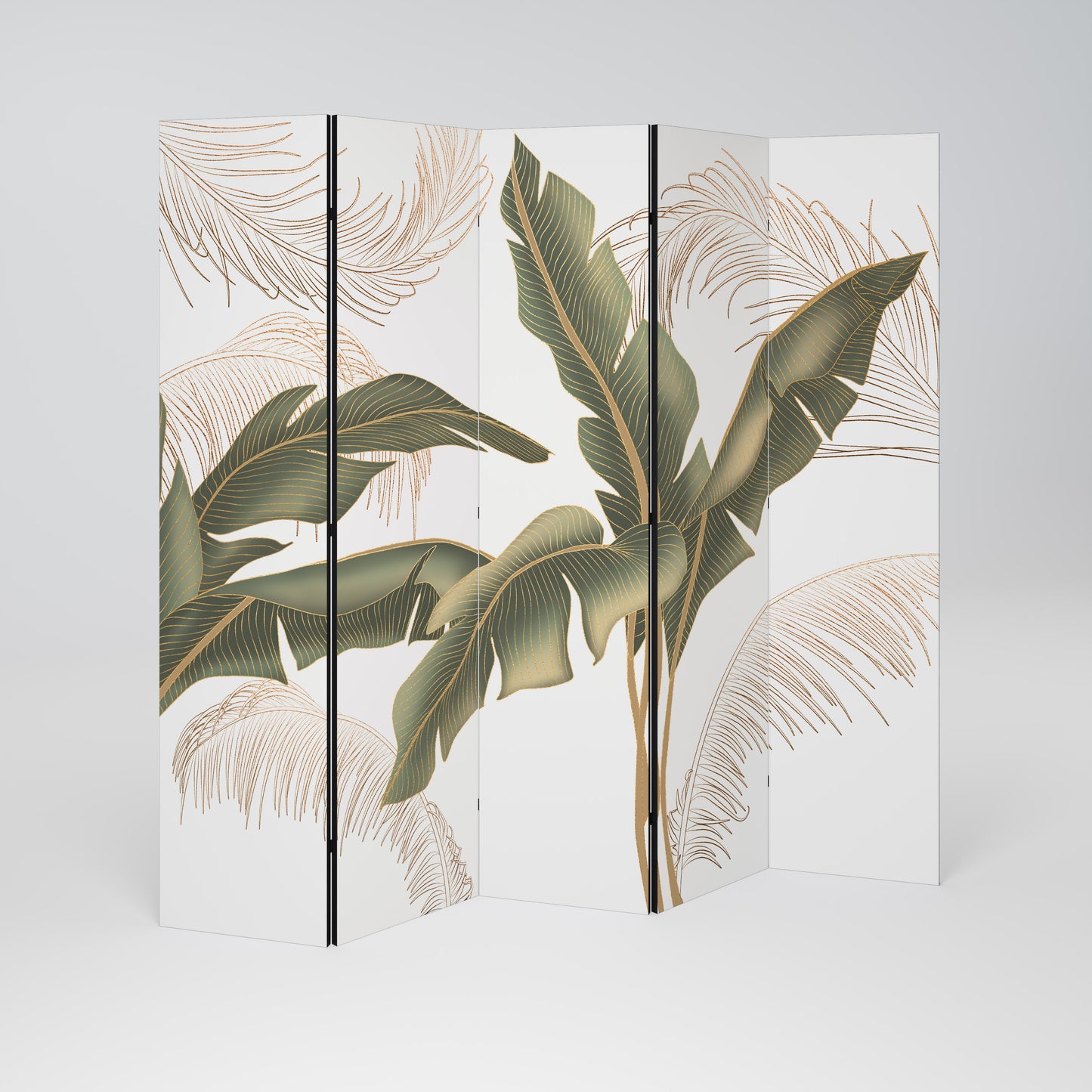 SUBTLE CHARM Dekorativ rumsavdelare – 5 paneler