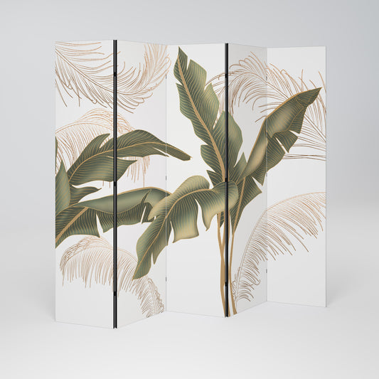 SUBTLE CHARM Decorative 5-Panel Room Divider