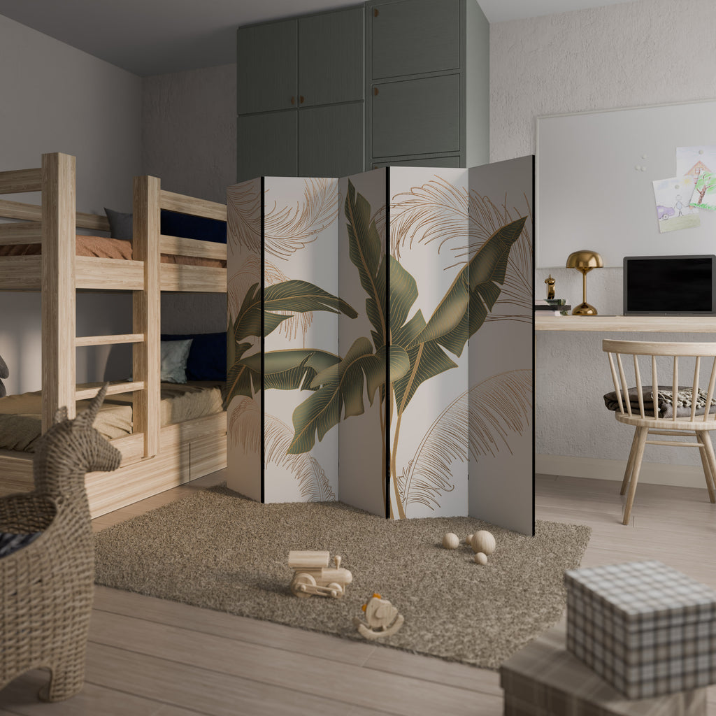 SUBTLE CHARM Dekorativ rumsavdelare – 5 paneler