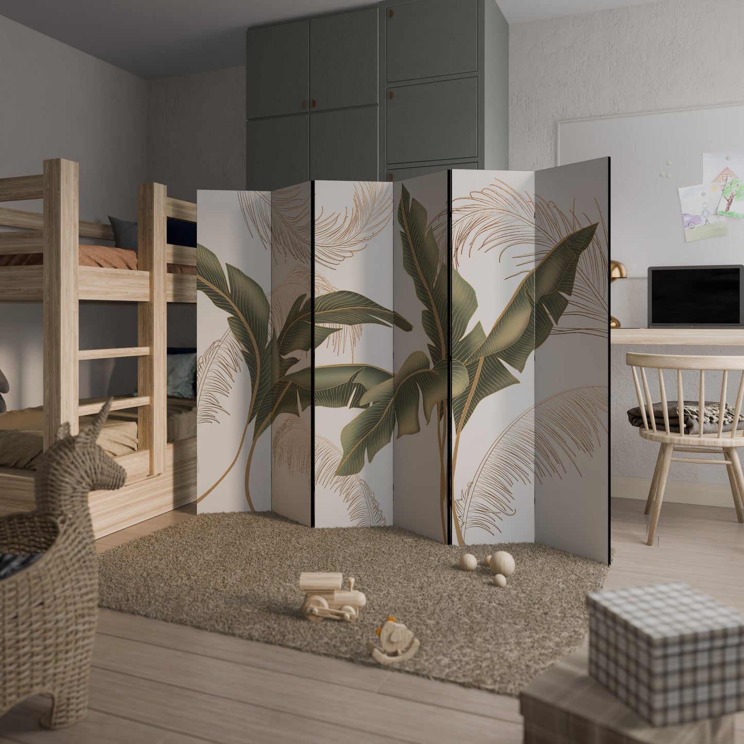 SUBTLE CHARM Decorative 6-Panel Room Divider